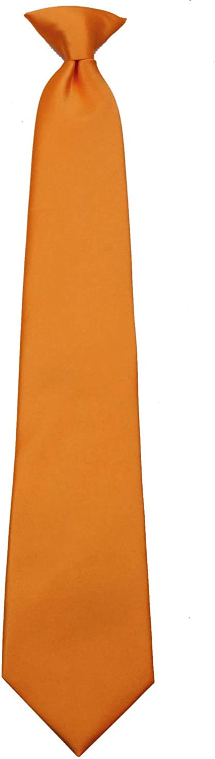 Mens Solid Color Clip On Easy to Remove Clip Necktie Ties - Image 7
